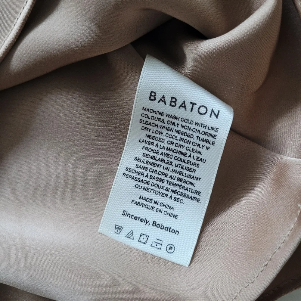 Aritzia Babaton Cowl Neck Camisole in Gold Camel Sz XS - Picture 6 of 10